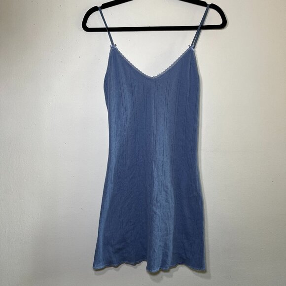 NWT Cou Cou The Cami Slip French Blue Size L - Picture 5 of 12